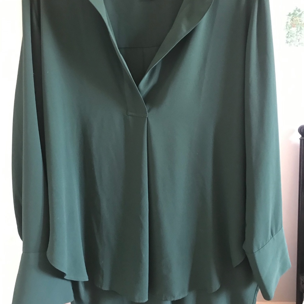 Banana Republic Emerald Green Blouse